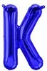 Folienballon Buchstabe K, blau, ca. 40 cm, für Náhled obrázku produktu 2