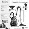 tectake® Staubsauger VC900 900 W, beutellos 43 x 27 x 88 - Produktbild-Vorschau 5