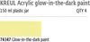 KREUL 74347 Vernice acrilica Night Glow 150 ml giallo Anteprima dell’immagine prodotto 8