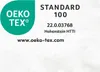 A certification logo and text indicating product standards. Náhled obrázku produktu