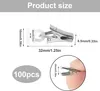 Vorhang Clips 100 Stück, Metall Gardinenhaken Mit Produktbild-Vorschau 2
