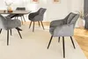 riess-ambiente Drehbarer Retro Stuhl AVIGNON grau Chenille Produktbild-Vorschau 5