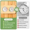 Sauna Thermometer Hygrometer 2-in-1 Kombigerät,Echtholz Produktbild-Vorschau 4