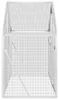 vidaXL Voliere Silbern 179x100x185 cm Aluminium Produktbild-Vorschau 5