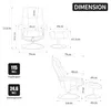 Relaxsessel mit Hocker, drehbarer Chenille-Sessel, 145° Produktbild-Vorschau 16
