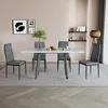 Jídelní stůl Vicco Tisko Bílá/Šedá 120-160 x 80 cm s Náhled obrázku produktu 6