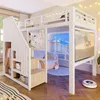 Lit mezzanine 140x200 cm avec escalier de rangement, Voir les images du produit 1
