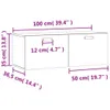 vidaXL Szafka ścienna biała 100x36,5x35 cm materiał Podgląd zdjęcia produktu 8