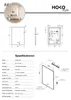 HOKO specchio da bagno antiappannamento LED 50x70cm con Anteprima dell’immagine prodotto 9