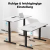 Wiltec Höhenverstellbarer Schreibtisch zweimotorig, Produktbild-Vorschau 4