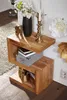 Wohnling Acacia massif Table d'appoint \"S\" Cube 45 x 30 x Voir les images du produit 19