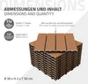 ECD Germany WPC terasové dlaždice, 30x30 cm, 22dílná Náhled obrázku produktu 6