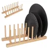 Vynikající držák na talíře Houseware, bambus, 34x12 cm, Náhled obrázku produktu 3