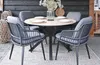 Dining-Gartenstuhl Isabel | Schwarz/Grau | Rope | 2er Set Produktbild-Vorschau 5