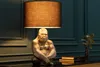 riess-ambiente Tischlampe KONG 60cm silber Metall Affe Produktbild-Vorschau 3