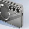 A close-up view of the back of a silver smartphone, showing the camera lenses and a circular design element. Produktbild-Vorschau
