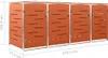 Contenitore per 4 cestini 276,5x77,5x115,5 cm in acciaio Anteprima dell’immagine prodotto 12