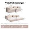 Modulares Sofa 2-Sitzer Cord,Klappbar & Ausziehbar als Produktbild-Vorschau 9