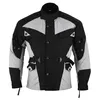 Motorradjacke Textilien Schwarz/Hellgrau, Größe:50/M Produktbild-Vorschau 1