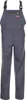 A pair of gray work overalls is shown against a white background. Produktbild-Vorschau