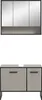 Bagno Badmöbelset 2 Teile hellgrau, cremefarben. Produktbild-Vorschau 3