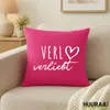 Huuraa Kissen Verl verliebt 40x40cm mit Füllung Fuchsia Produktbild-Vorschau 2