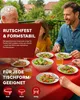 Gartentischdecke Schaum PVC Weichschaum 110 x 140 cm - rot Produktbild-Vorschau 2
