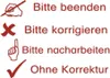 Siebdruck-Stempel "Perpetuum" 4 in 1, "Bitte beenden" Produktbild-Vorschau 2