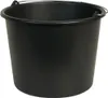 Baueimer 12 l schwarz mit Literskala, Kunststoff Produktbild-Vorschau 3