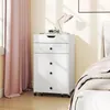 COSTWAY 3 in 1 kleines Schminktisch Set auf Rollen, Produktbild-Vorschau 9