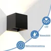 ZMH Led Wandleuchte Innen & Aussen Schwarz Wandlampe  01 Produktbild-Vorschau 3