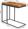 A product image showing dimensions of a tray table. Produktbild-Vorschau