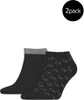 Set mit zwei Paar gemusterten Socken für Männer in Grau und Produktbild-Vorschau 4