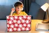 MuchoWow® Laptop Aufkleber Sticker Cover Tupfen - Rot - Produktbild-Vorschau 3