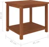 vidaXL Tavolino in legno massello di acacia 45x45x45 cm Anteprima dell’immagine prodotto 14