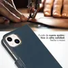 Funda de Cuero Auténtico tipo Libro para Apple iPhone 13 - Vista previa de la imagen del producto 2