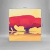 Bilder auf glas - Bison Illustration Bunt Grafik - 50x50cm Produktbild-Vorschau 3
