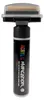 A black acrylic marker with a tan sponge tip and a clear plastic cap, shown against a white background. Produktbild-Vorschau