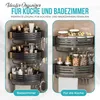 SANIDELL Duschablage Ecke ohne Bohren – 2x Aluminium Produktbild-Vorschau 7