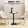 Runder Esstisch für 2 Personen, Stahl, für drinnen und Produktbild-Vorschau 4