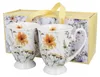 DUO 2er-Set Becher PANSY mit Fuß, 340 ml, New Bone China Produktbild-Vorschau 1