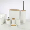 Badezimmer Accessoires Set, Badset Zubehörset 6-teilig oval Produktbild-Vorschau 2