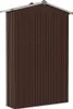 vidaXL Prístrešok na náradie hnedý 116x45x175 cm Náhľad obrázku produktu 7