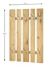 HAKU Wandgarderobe edelstahloptik, eiche - Echtholzfurnier, Produktbild-Vorschau 2