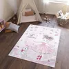Tapis Tapis EMMA Moderne Chambre Enfant Rose Chambre 140 x Voir les images du produit 1