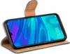 A brown flip case with a smartphone inside, showing the phone's screen. Anteprima dell’immagine prodotto