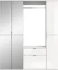 Garderobenkombination Weiß Hochglanz mit Spiegelschrank und Produktbild-Vorschau 8