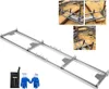 A collage of images showing a chainsaw mill and accessories, with some images demonstrating its use. Voir les images du produit