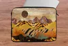 MuchoWow® Laptop Hülle 14 ZollMarmor - Tigerdruck - Gold Produktbild-Vorschau 5