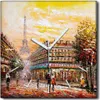 Coloray Uhr auf Leinwand 30x30 cm Wand Uhr Dekoration Produktbild-Vorschau 1